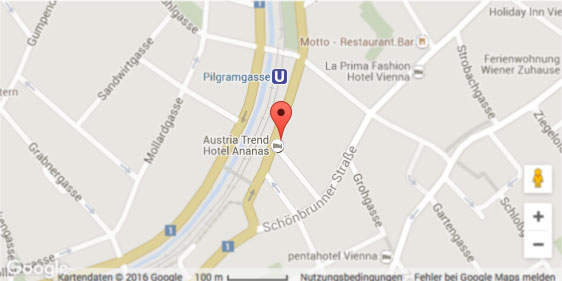 Aktiviere die Karte für Austria Trend Hotel Ananas **** Map Austria Trend Hotel Ananas ****
